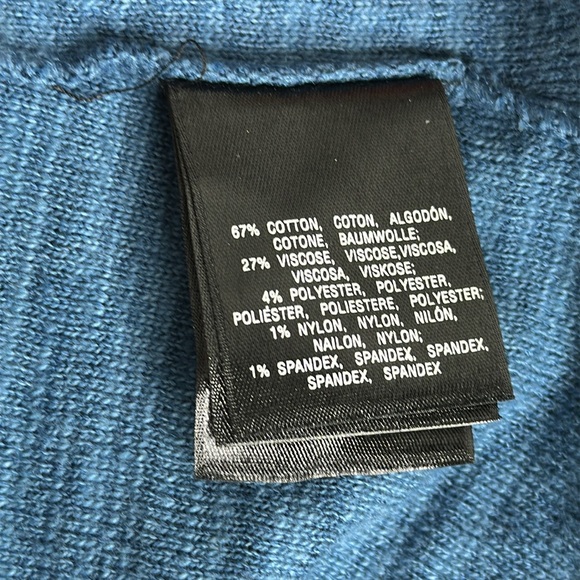 Anthropologie Moth Blue Flora Capped Motif Cardigan Sweater Size Small - Picture 12 of 13